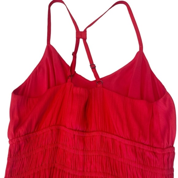 Anthropologie Maeve Aleda Satin Ruffle Maxi Dress - Picture 12 of 16